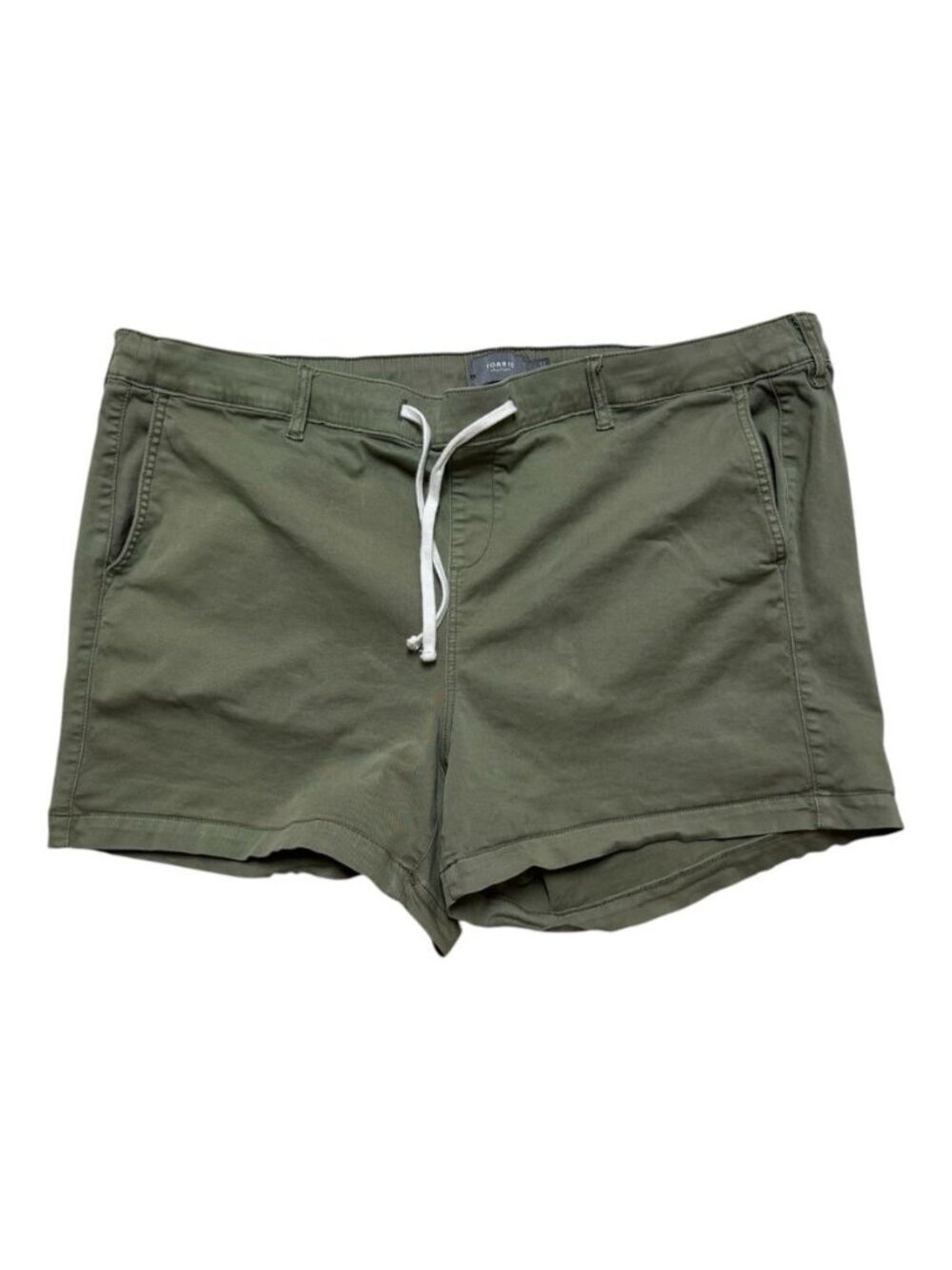 Torrid Size 3 (22/24) Olive Green Drawstring Stretch Shorts Plus Size